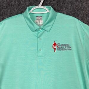 Callaway Golf Polo‎ Shirt Mens Large The Darren Daulton Foundation #10 Opti-Dri